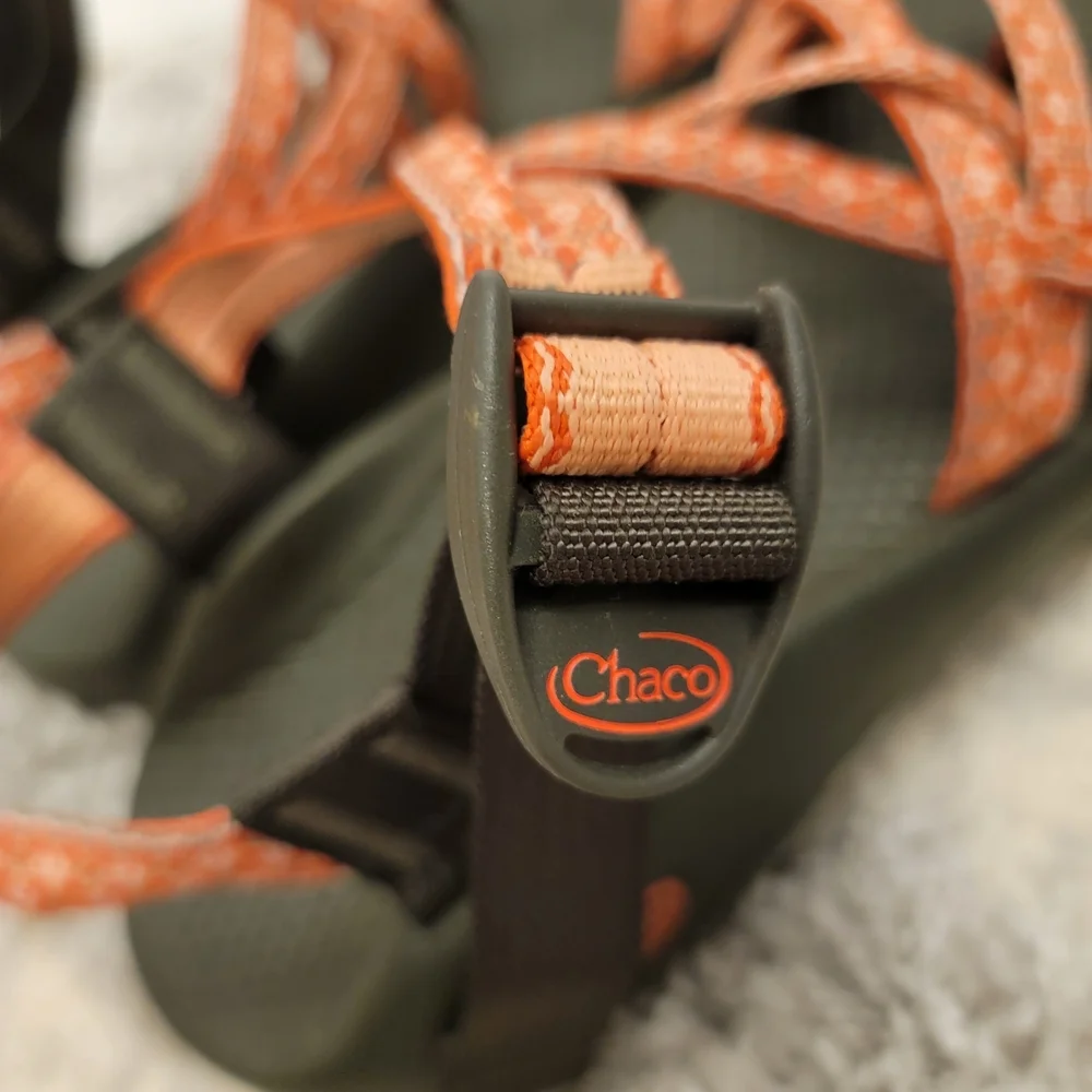 Chaco Women's Orange Patterned Z/Cloud Strappy Sandals